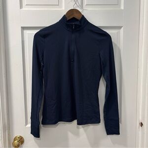 Tommy Bahama Women’s Everyday Active Textured Quarter Zip Sun Shirt Size XS Navy